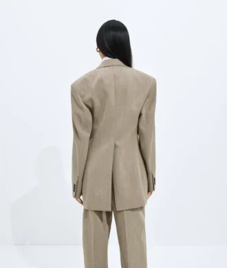 Wool and Linen Melange Jacket