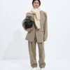 Wool and Linen Melange Jacket