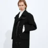 Wool and Mohair Gabardine Coat