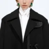 Wool and Mohair Gabardine Coat