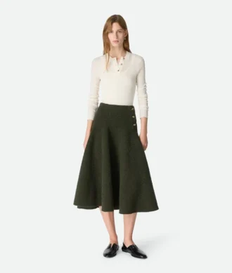 Wool Boucla Skirt