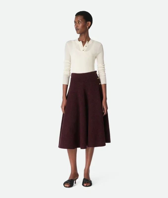 Wool Boucla Skirt