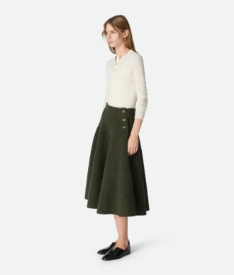 Wool Boucla Skirt