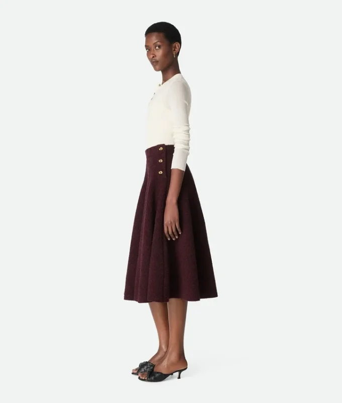Wool Boucla Skirt