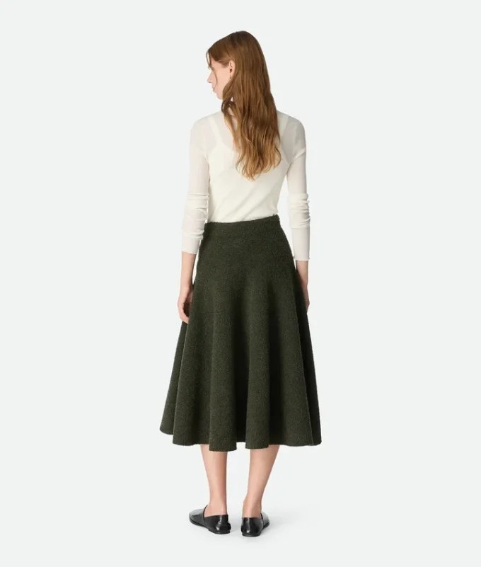 Wool Boucla Skirt
