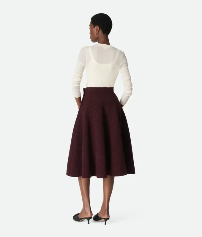 Wool Boucla Skirt