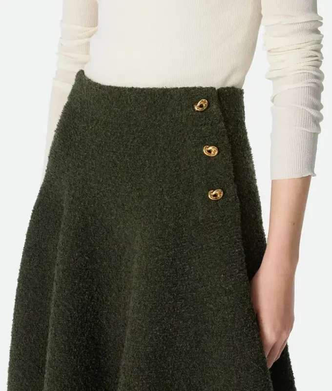 Wool Boucla Skirt