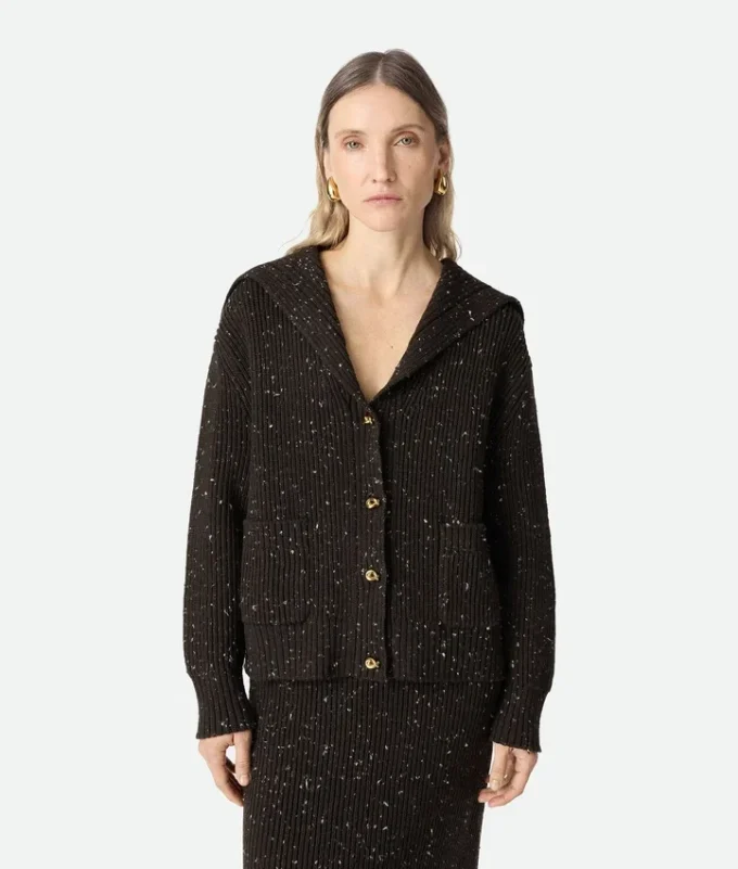 Wool English Rib Cardigan