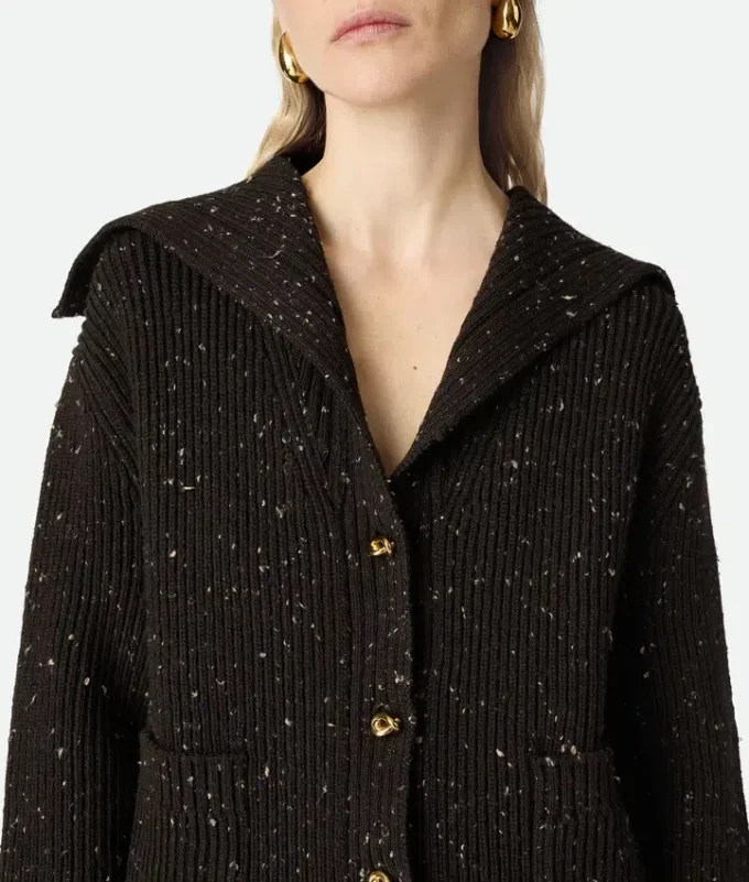 Wool English Rib Cardigan