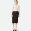 Wool English Rib Skirt