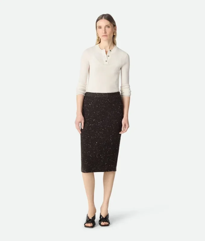 Wool English Rib Skirt