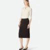 Wool English Rib Skirt