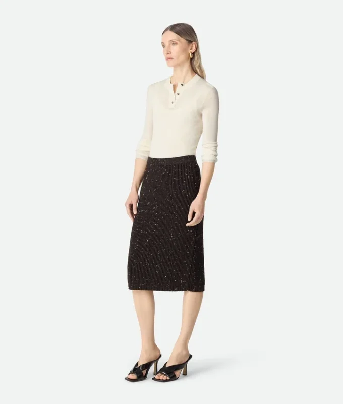 Wool English Rib Skirt