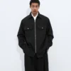 Wool Grain De Poudre Overshirt