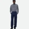Wool Grain De Poudre Trousers