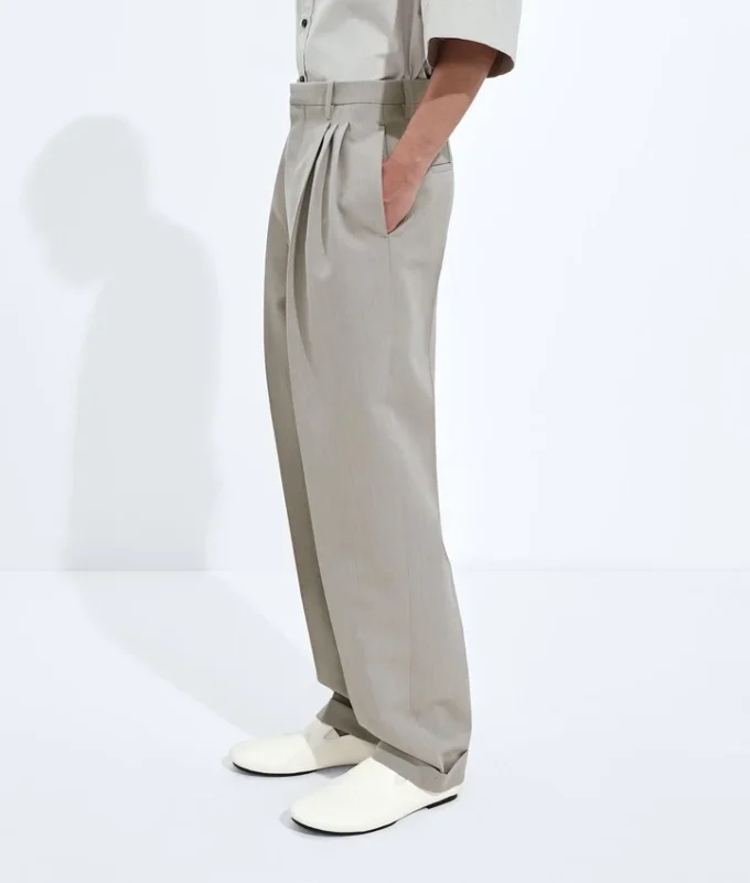 Wool Melange Pants