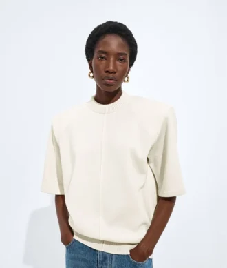 Wool Tailored Top