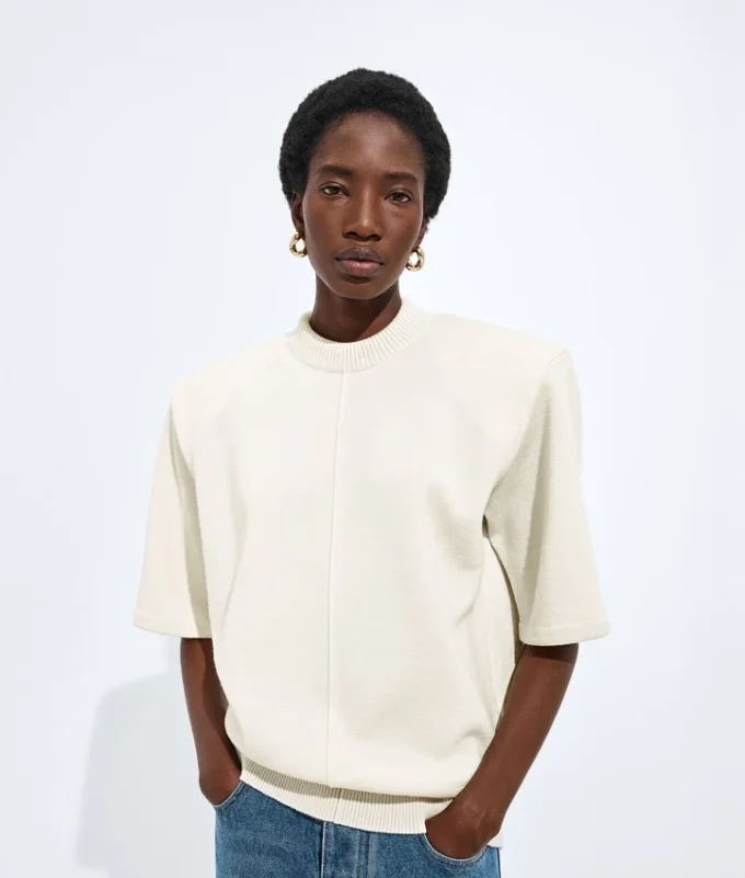 Wool Tailored Top