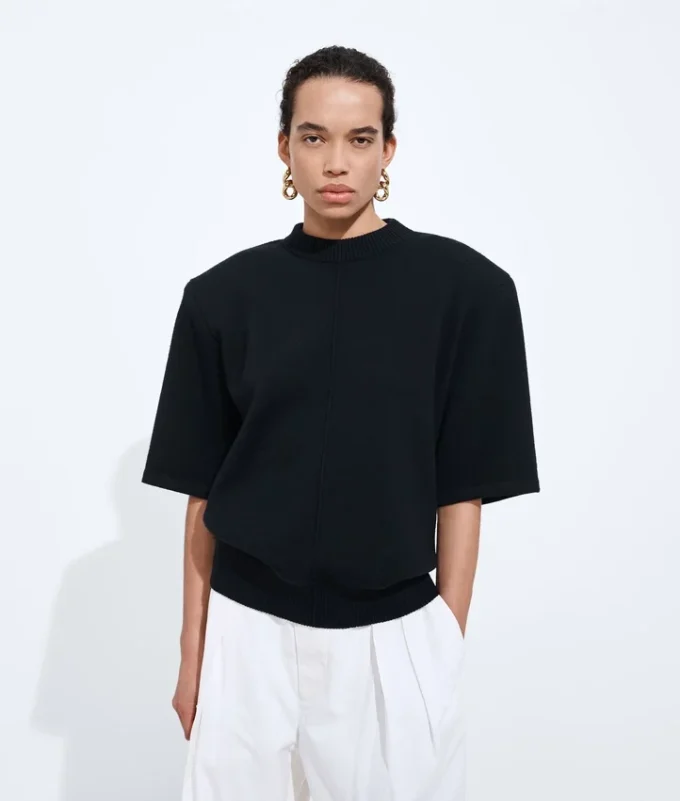 Wool Tailored Top