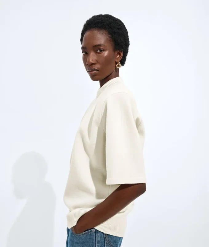 Wool Tailored Top
