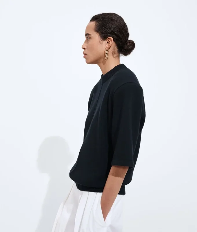 Wool Tailored Top