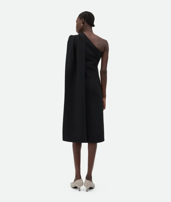 Wool Viscose Crepe Dress