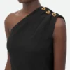 Wool Viscose Crepe Dress