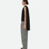 Wool Viscose Crepe Top