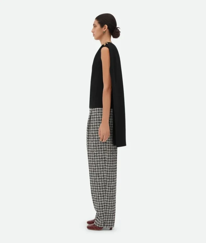 Wool Viscose Crepe Top